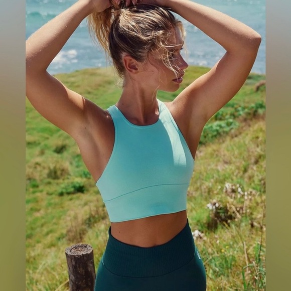 🆕 Free People Movement Every Single Time Bra XS / Small Light blue - Picture 2 of 10